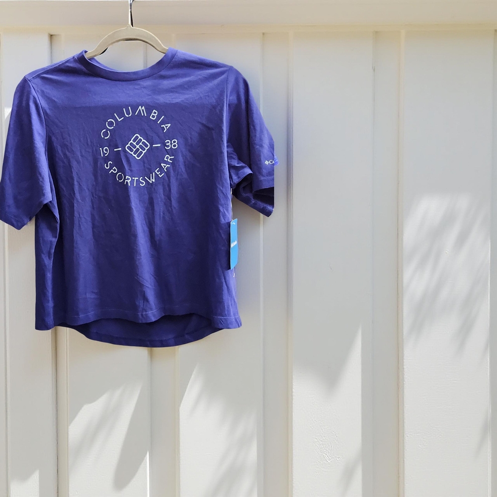 1 New Columbia Womens XS blue T-Shirt